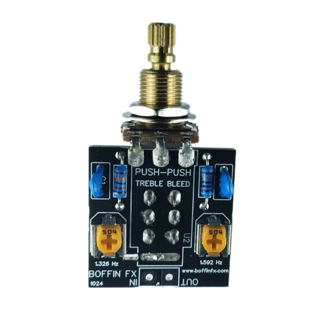 Guitar Push-Push Adjustable Treble Bleed Switch 1,592 Hz / 1,326 Hz
