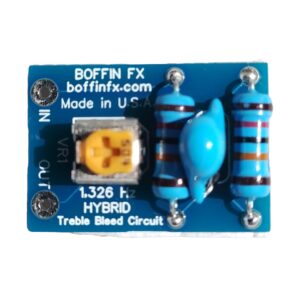 Hybrid Adjustable Guitar Treble Bleed Circuit 1,326 Hz Vintage Humbuckers Single Coil Pickups (Blue)